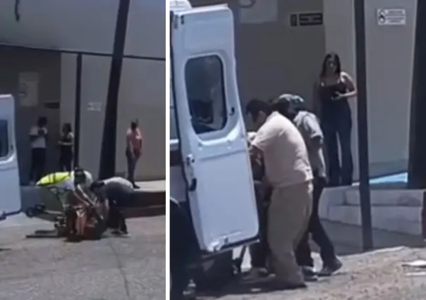 Paciente de urgencias en el IMSS La Paz se les cae antes de ser atendido