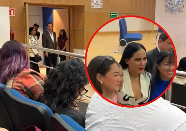 Sandra Cuevas reaparece en la FES Aragón en medio de rumores por lavado de dinero