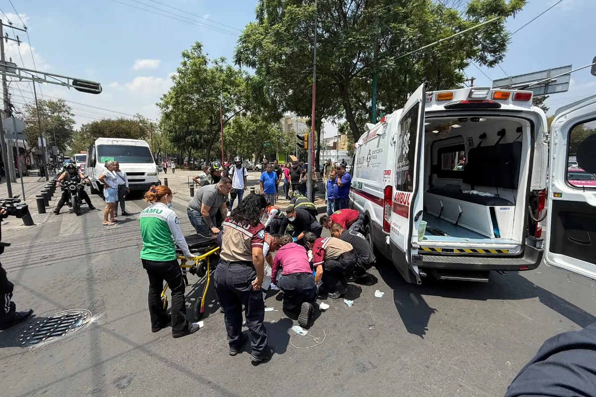 Accidente en alcaldía Venustiano Carranza. Foto: Ramón Ramírez
