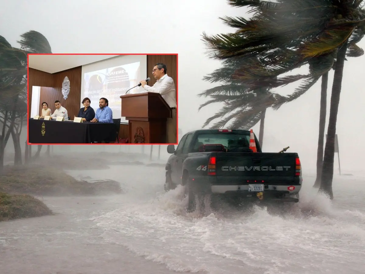 En días pasados se instalo formalmente el Comité Institucional para la Atención de Fenómenos Meteorológicos Extremos 2025 de cara a la temporada de huracanes en Yucatán.- Fuente Canva y UADY