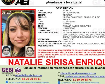 Desaparece mujer estadounidense con sus dos bebés en Apodaca