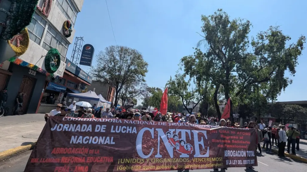 Megamarcha de la CNTE por Día del Maestro en CDMX, rutas y vías alternas para el 15 de mayo