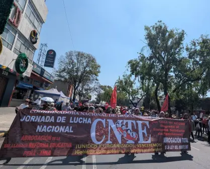 Megamarcha de la CNTE por Día del Maestro en CDMX, rutas y vías alternas para el 15 de mayo