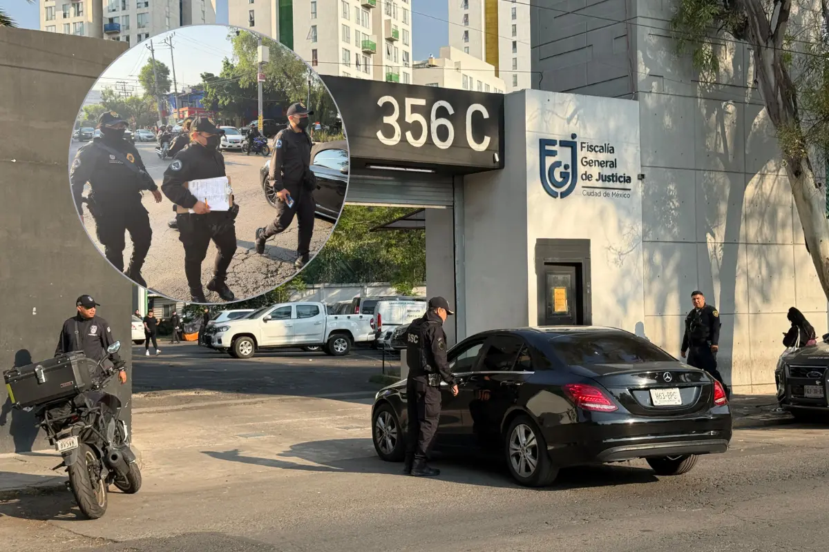 Así se llevó a cabo el operativo en Coyoacán. Foto: Ramón Ramírez
