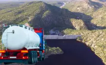 Piperos de La Paz dicen que llevaron agua a la inauguración de la planta Buena Mujer
