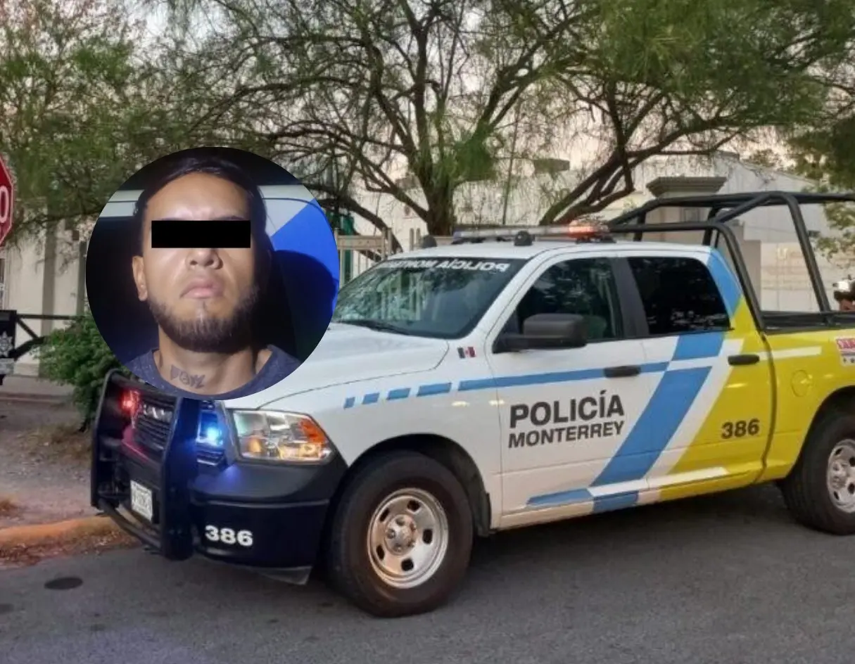 El arresto ocurrió en las calles de Colegio Civil, entre Aramberri y Ruperto Martínez, una zona conocida por su actividad comercial y su cercanía a instituciones educativas. Foto: Policía de Monterrey/Canva.