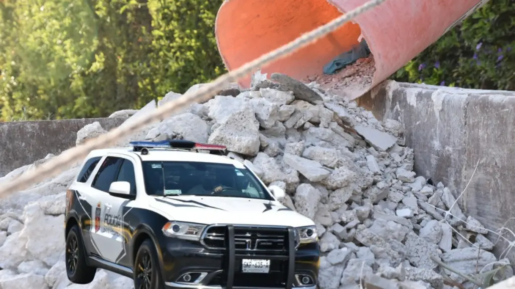 VIDEO | Así colapsó una construcción en colonia Veredalta en San Pedro Garza García