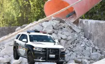 VIDEO | Así colapsó una construcción en colonia Veredalta en San Pedro Garza García