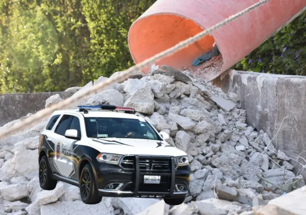 VIDEO | Así colapsó una construcción en colonia Veredalta en San Pedro Garza García