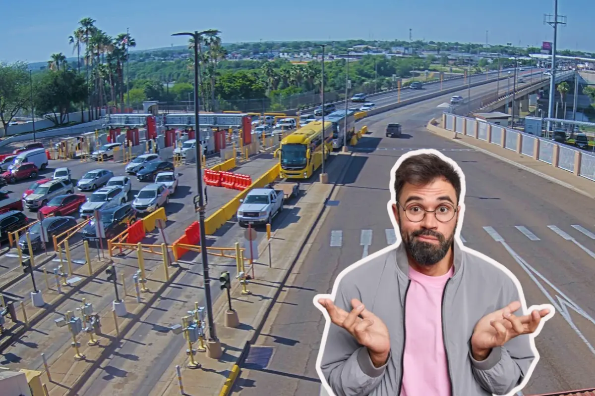 Poca fila en el Puente Internacional Juárez -Lincoln | Floto: Perla Herrera