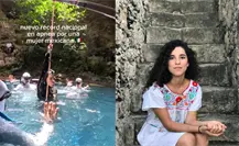 Joven mexicana rompe récord al descender 86 metros en un cenote