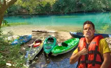 Este es el místico río de aguas turquesas y frondosa vegetación ideal para andar en kayak