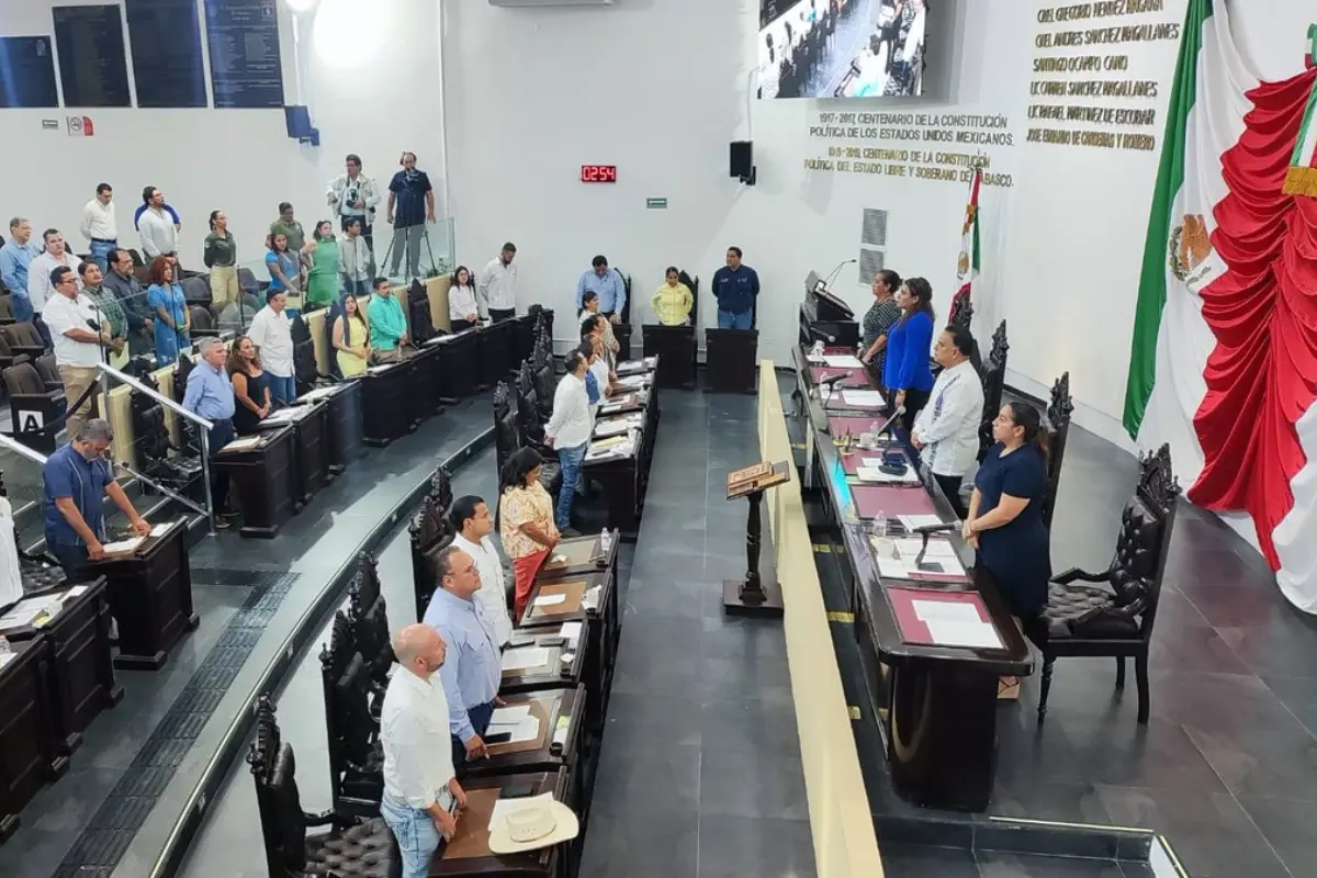 Sesión del Congreso de Tabasco Foto: X(Twitter) @CongresoTab