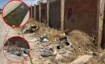 Tiradero clandestino de basura en Fracc. ubicado a metros de nuevo hospital en Durango