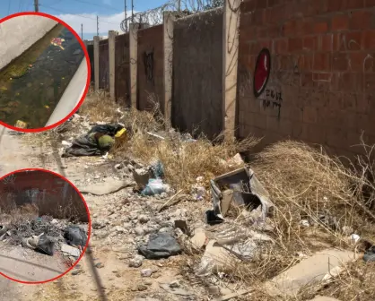 Tiradero clandestino de basura en Fracc. ubicado a metros de nuevo hospital en Durango