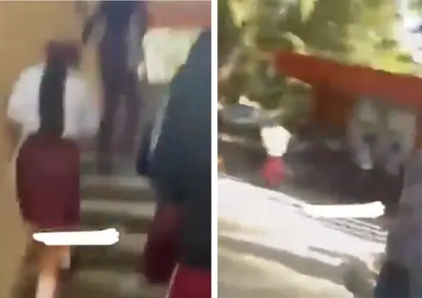 VIDEO | Así escapan estudiantes de las balas en escuela de Culiacán