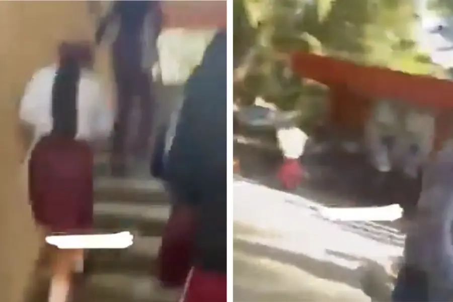 VIDEO | Así escapan estudiantes de las balas en escuela de Culiacán