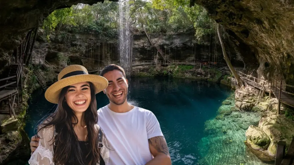 El cenote de aguas cristalinas secreto en la ruta a Ek Balam