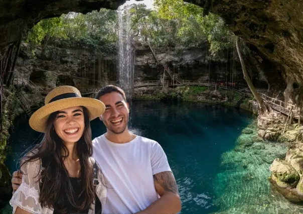 El cenote de aguas cristalinas secreto en la ruta a Ek Balam