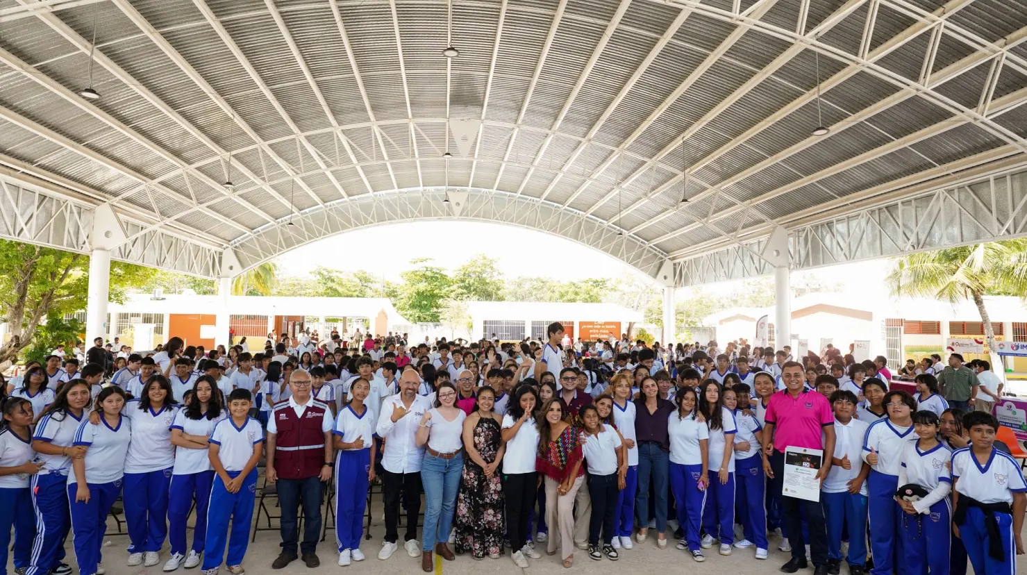 Jóvenes de México se unen en tequio nacional por la paz y contra las adicciones. Foto: X (@imjuvemx)