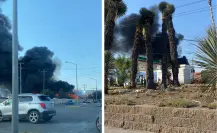 VIDEO | Incendio en recicladora moviliza cuerpos de emergencia en Saltillo