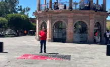 Maestros de Durango participan en la manifestación nacional