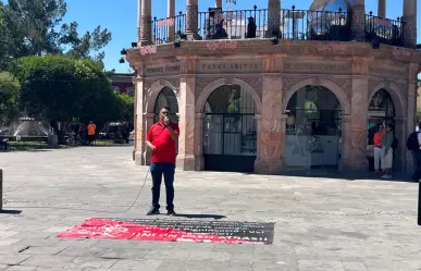 Maestros de Durango participan en la manifestación nacional