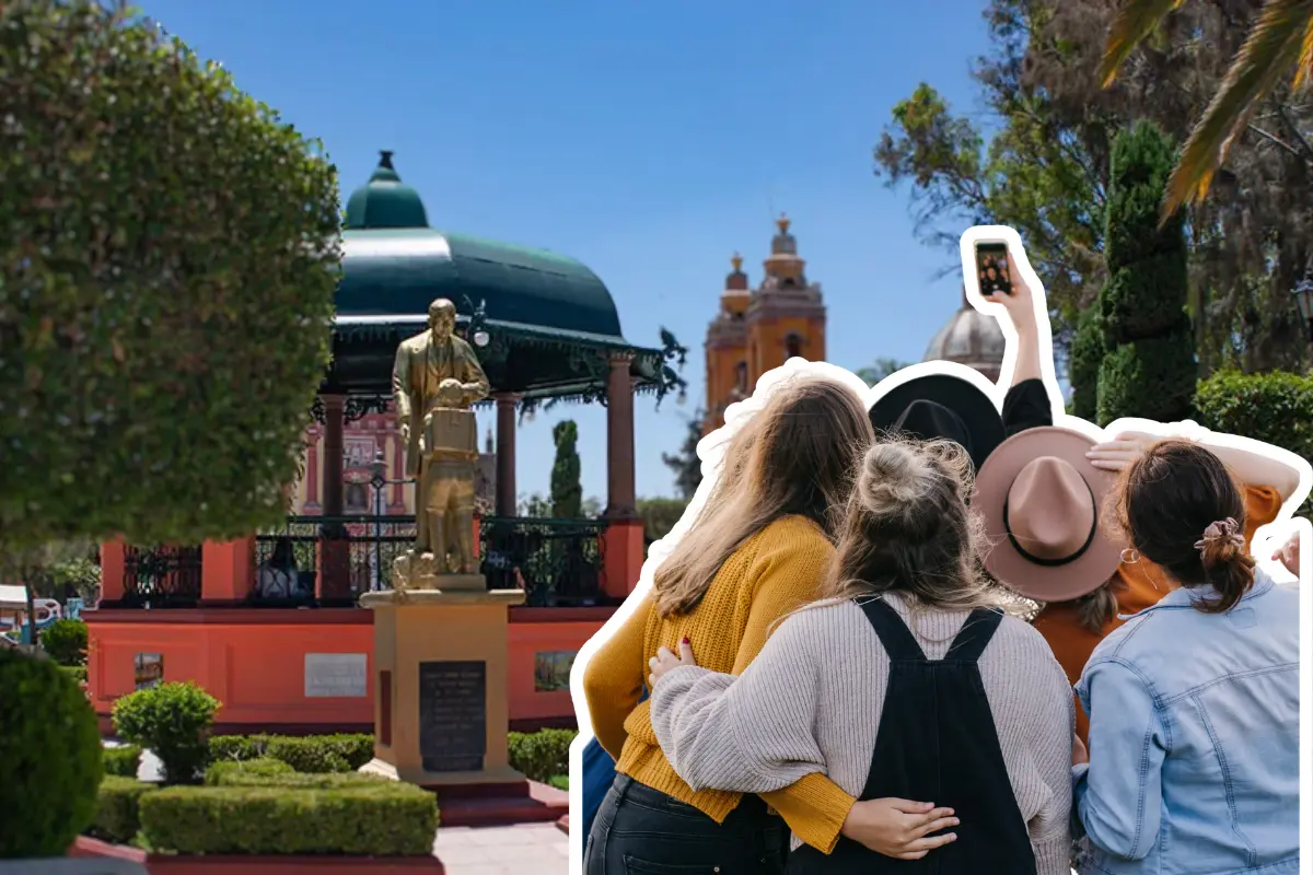 De fondo paraíso en Querétaro, amigos de viaje. Foto: depaseo.com | Canva