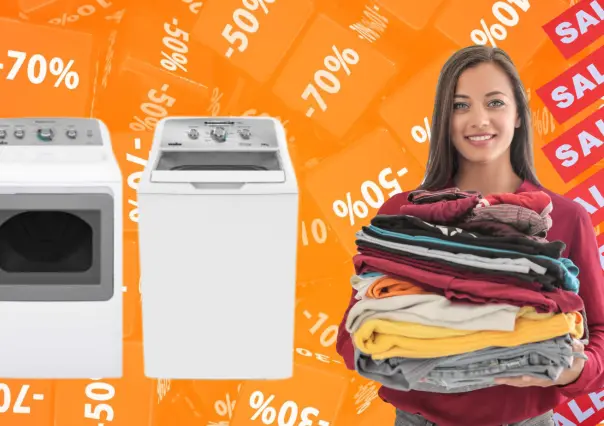 The Home Depot tiene un combo de lavadora y secadora con 7 mil pesos de descuento