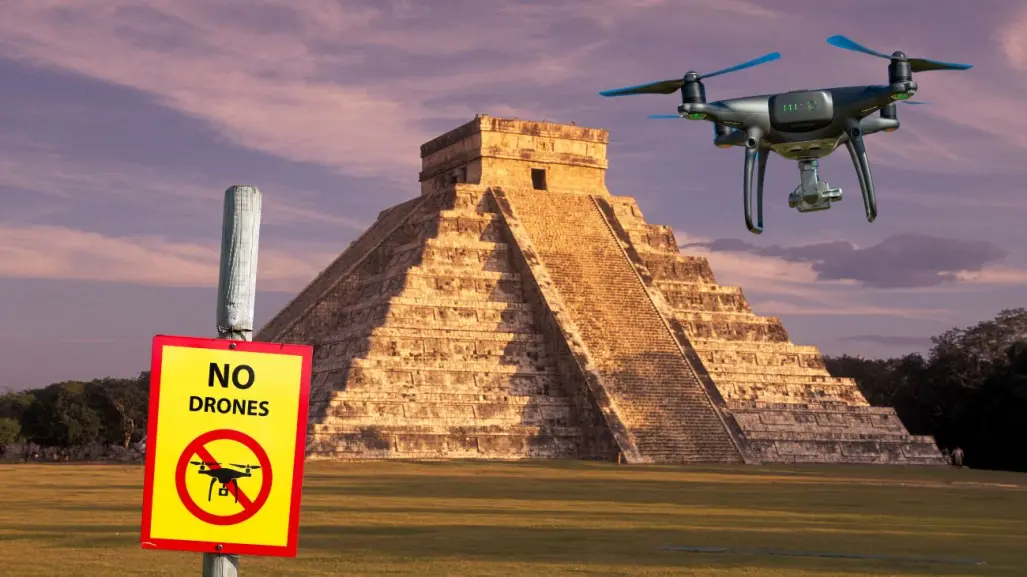 ¿Está permitido sobrevolar Chichén Itzá con un dron como Mr. Beast?