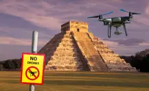¿Está permitido sobrevolar Chichén Itzá con un dron como Mr. Beast?