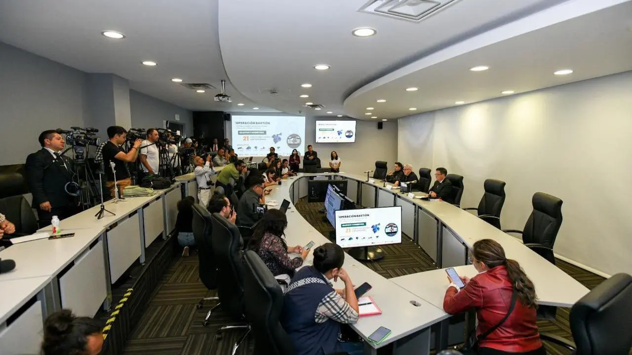 Edomex logra una baja del 33% en delitos de alto impacto: Cristóbal Castañeda. Foto: @ComSocEdomex
