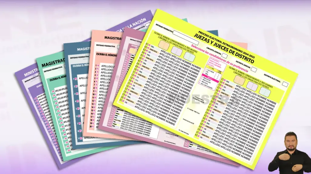 Elecciones del Poder Judicial: Conoce la boleta para votar por las ministras y ministros de la SCJN