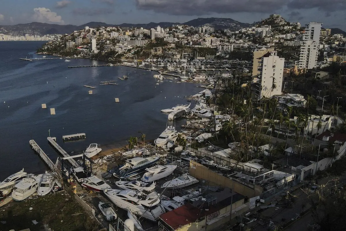 El huracán Otis destruyó Acapulco, Guerrero, en 2023; este nombre fue retirado por los daños que causó en México. Foto: Instituto de Ciencias de la Atmósfera y Cambio Climático