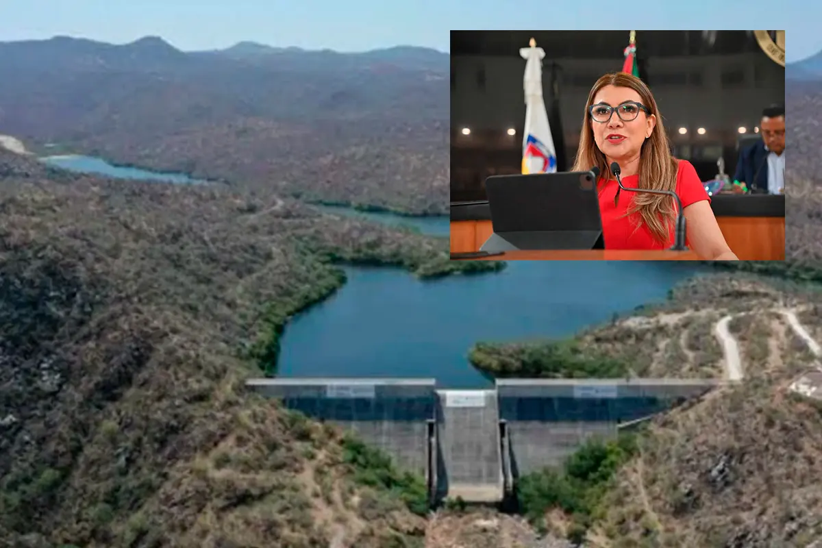 La Diputada del PAN, Lupita Saldaña Cisneros, cuestiona la eficacia del servicio de agua en La Paz. Fotos: Agua Org | Congreso del Estado.