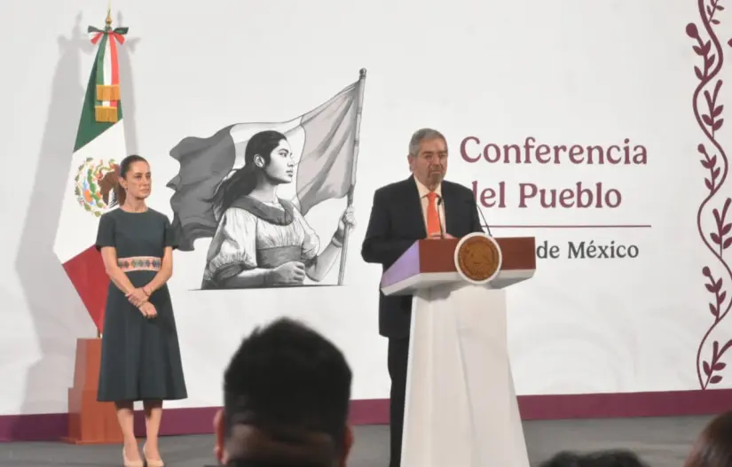 Claudia Sheinbaum y Juan Ramón de la Fuente. Foto: Enrique Pérez Huerta