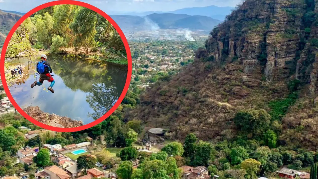 ¿Buscas adrenalina? Visita el Pueblo Mágico de Edomex con un cañón y un río. Foto: @VisitMex/ Subsecretaría de Turismo del Gobierno del Estado de México