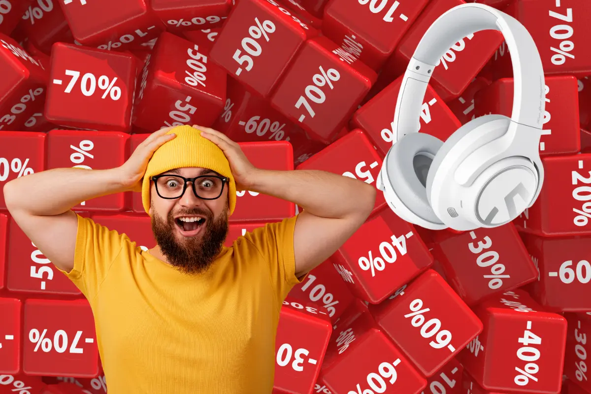 Los audífonos que están en oferta son color blanco y tienen un ahorro de mil 200 pesos. Foto: Canva | Amazon