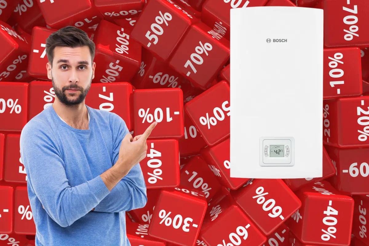 El calentador de agua marca Bosch en Amazon, ofrece un descuento de 7, 933 pesos. Foto: Canva | Amazon