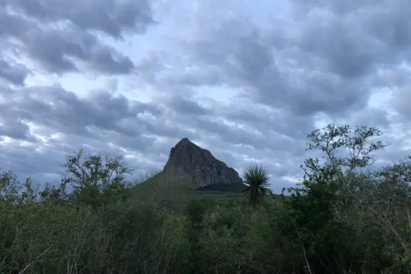 Cima del cerro del Bernal, emblema de Tamaulipas. Foto: Valeria Ávila