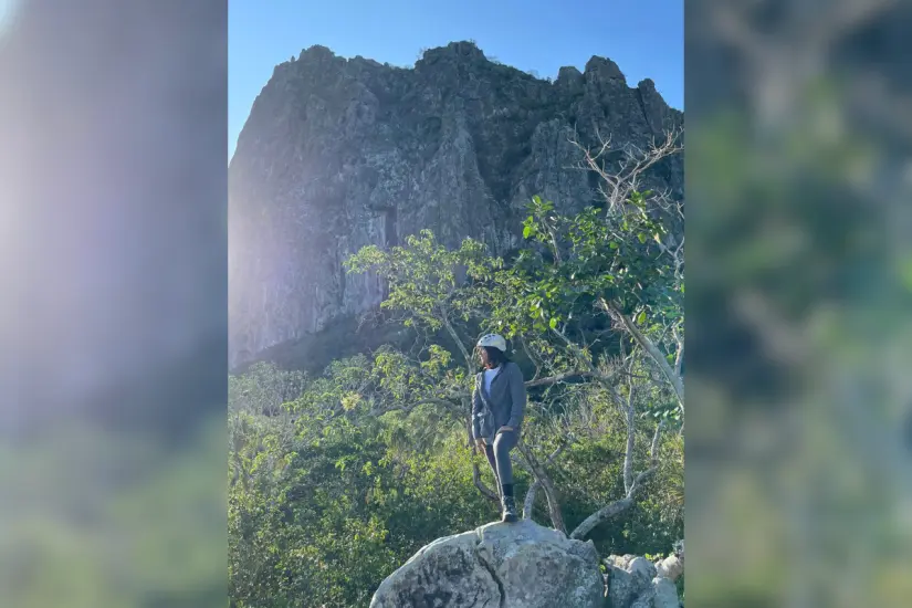 La cima del cerro del Bernal ofrece paisajes inmejorables. Foto: Valeria Ávila