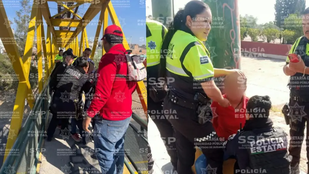 Agentes de la Secretaría de Seguridad Pública del Estado de Durango frustran intento de autolesión
