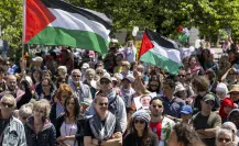 Protestas en Europa condenan ataques de Israel en la Franja de Gaza