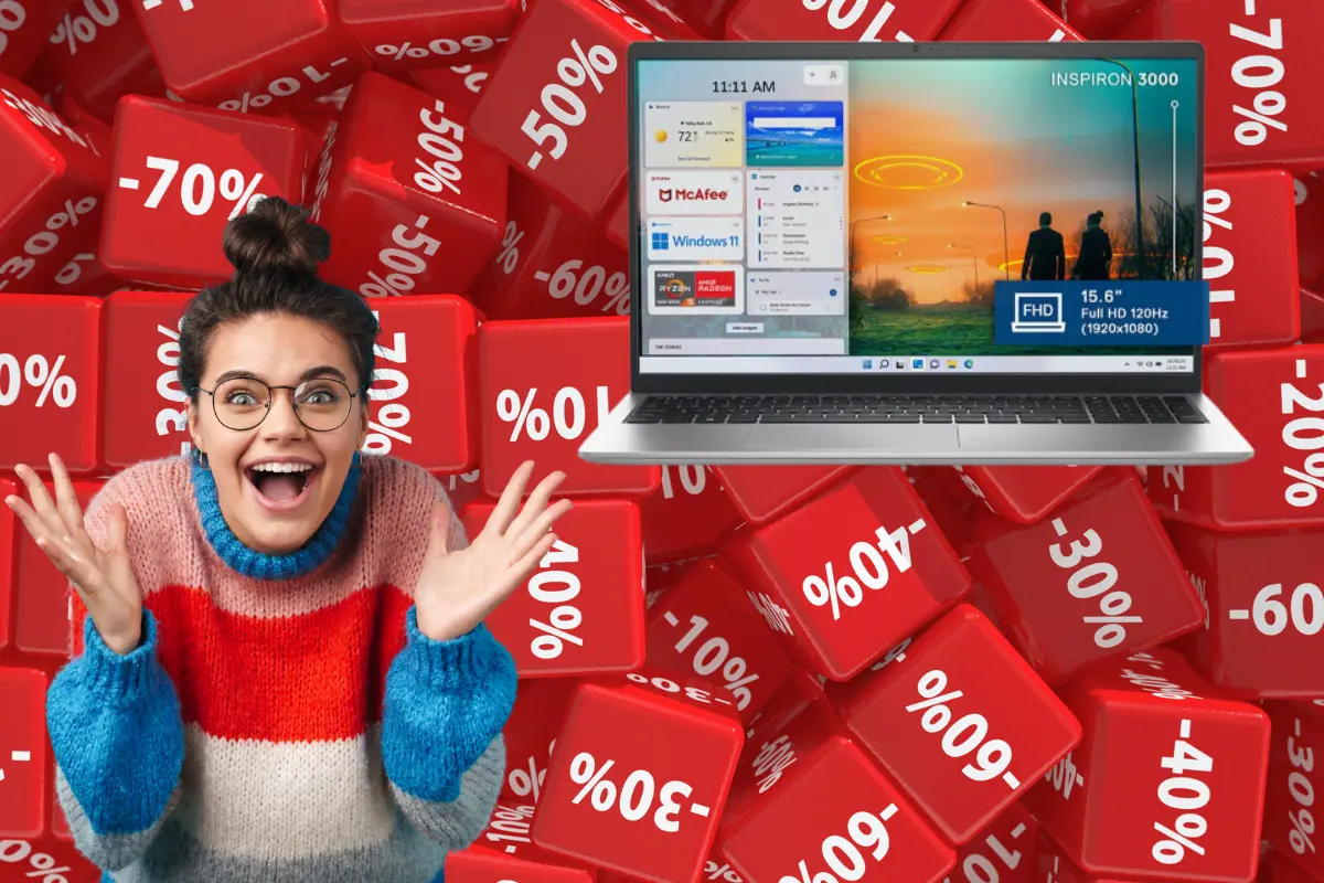La oferta de la laptop Dell brinda un ahorro de 11 mil 700 pesos en Liverpool. Foto: Canva | Liverpool