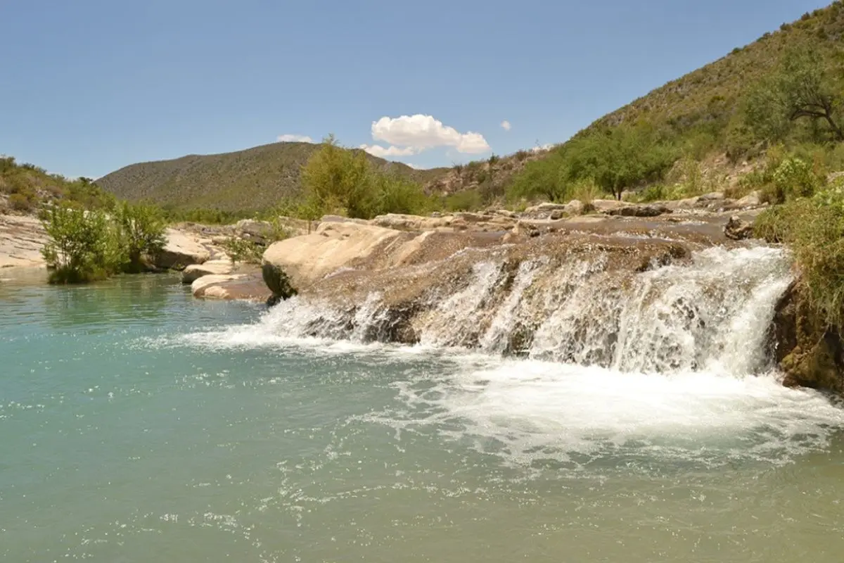 Este es el río de Coahuila que siempre está calientito. Foto de gobierno de Coahuila.