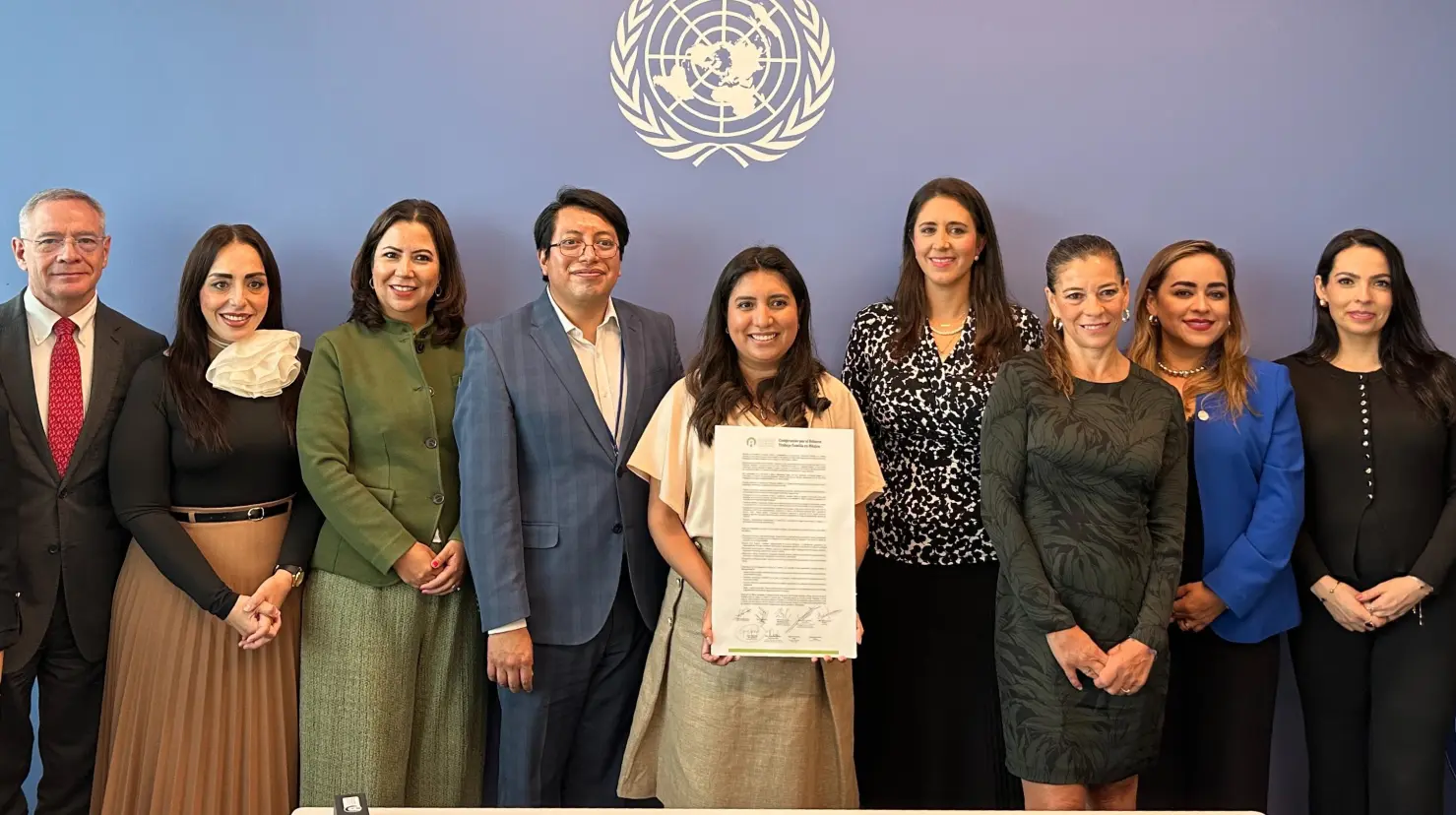 Diputada Laura Álvarez Soto en un evento internacional organizado por la Organización de las Naciones Unidas (ONU) con motivo del “Día Internacional de la Familia”. Foto: Laura Álvarez Soto
