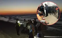 8 cubanos son rescatados en El Cuyo tras naufragar en aguas yucatecas