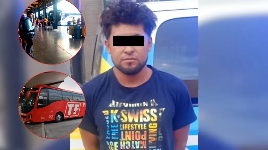 Detienen a presunto agresor con orden de aprehensión en la central de autobuses
