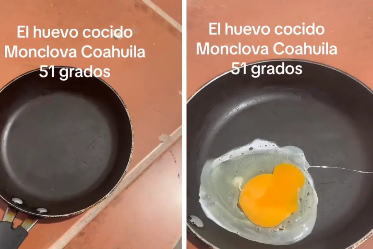 El video fue acompañado con la imagen del termómetro de su automóvil, que marcaba más de 50°C./Foto: Tik Tok @pancho.camotes3