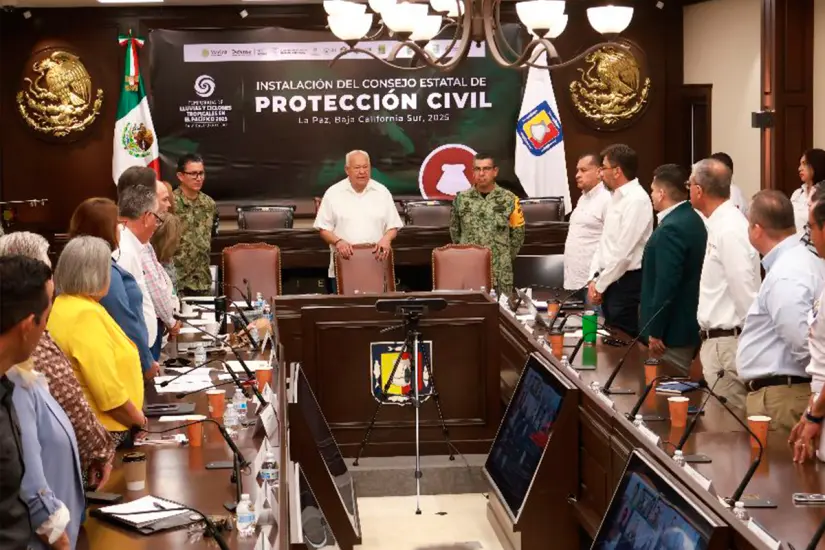 Consejo Estatal de Protección Civil. Foto: Gobierno del Estado.